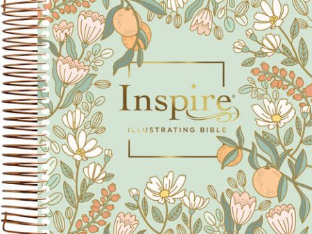 NLT Dayspring Inspire Illustrating Bible, Filament Enabled (Spiral Bound, Mint Floral Garden) For Cheap