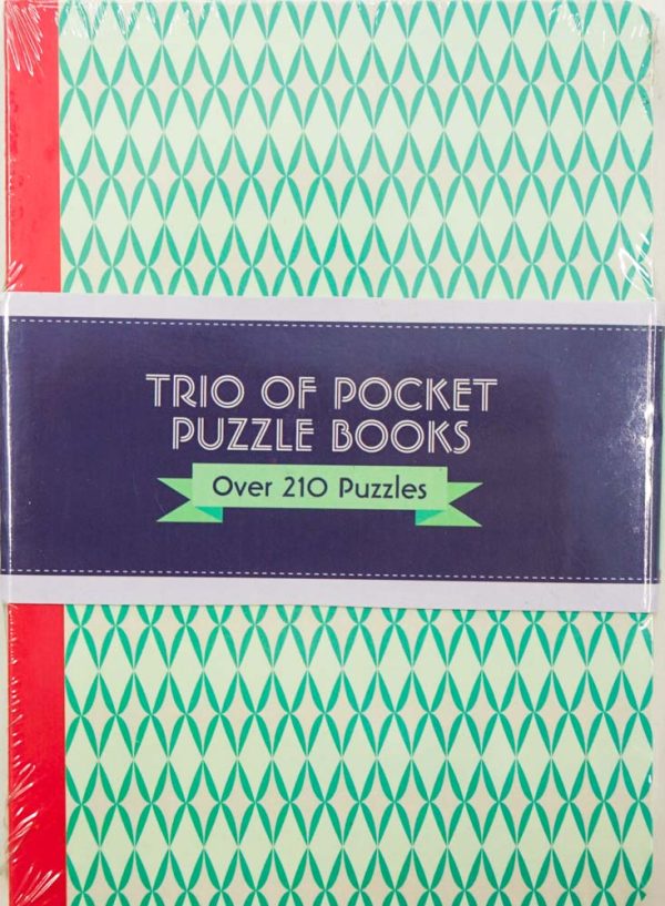 Trio Of Pocket Puzzle Books on Sale